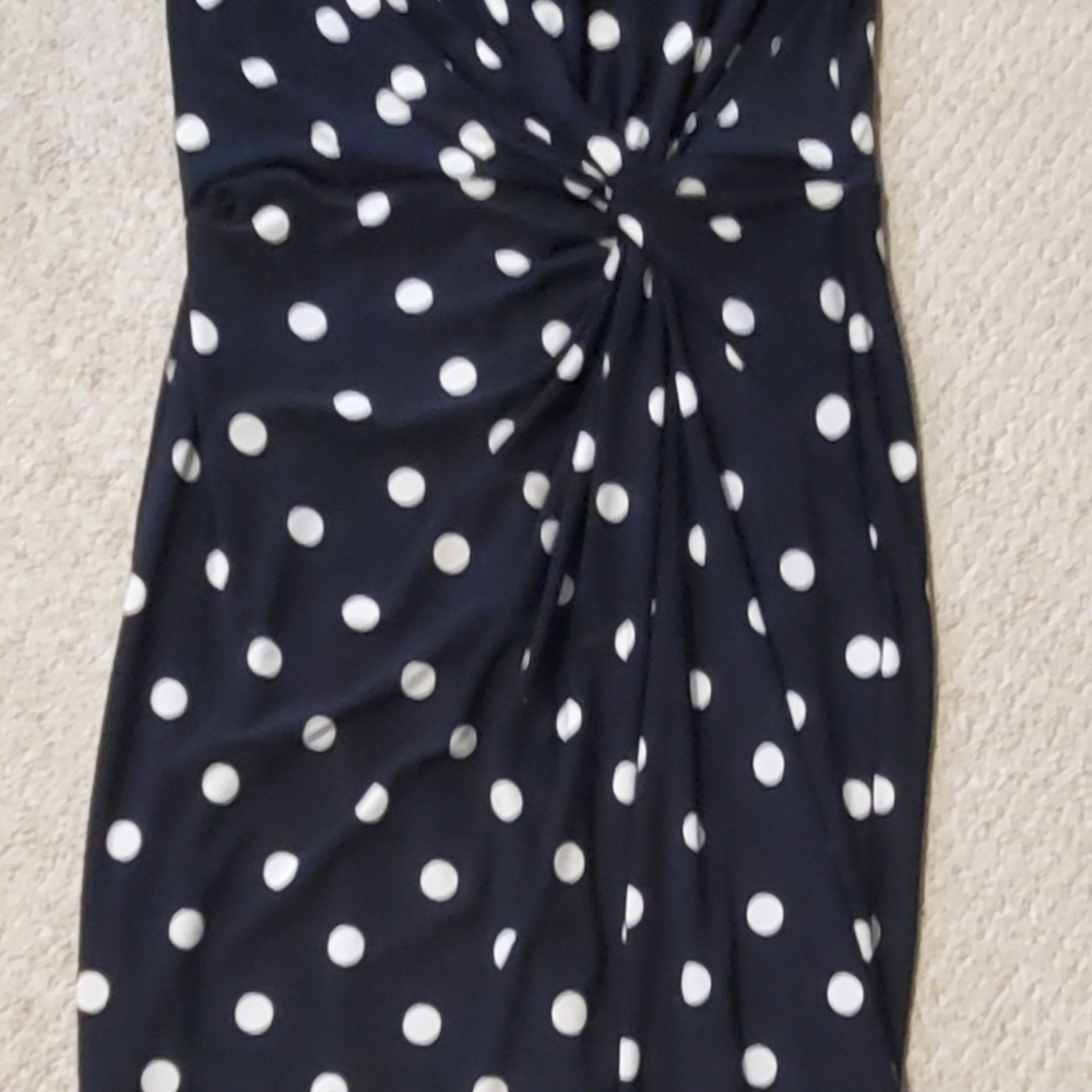 Ralph Lauren Polka Dot Sheath Dress